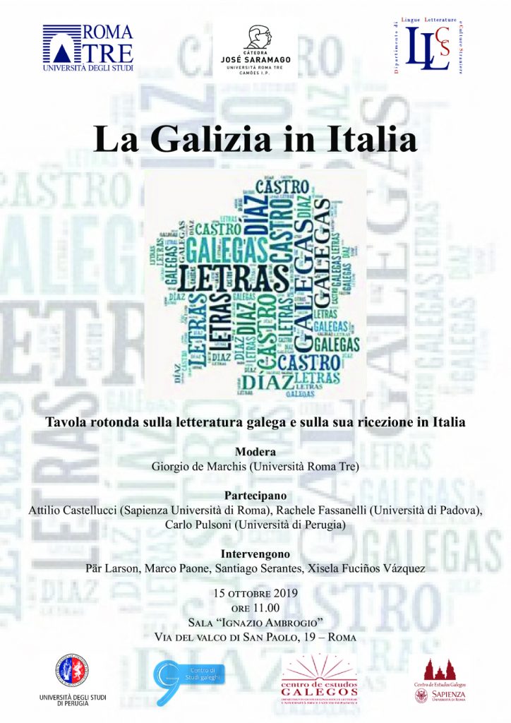 Mesa redonda “La Galizia in Italia” – Università Roma 3